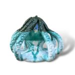 Polpo Marino verde acqua - in Ceramica di Santo Stefano di Camastra