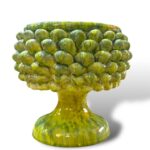 Vaso mezza pigna -VG- In Ceramica di Santo Stefano di Camastra