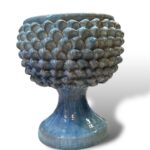 Vaso mezza pigna azzurra - in Ceramica di Santo Stefano di Camastra