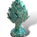 Pigna Carciofo verde acqua - in Ceramica di Santo Stefano di Camastra