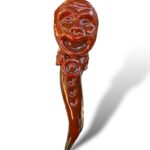 Corno Maschera rosso - in Ceramica di Santo Stefano di Camastra