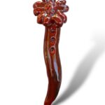 Corno Margherita rosso - in Ceramica di Santo Stefano di Camastra
