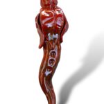 Corno rosso foglia Barocca - in Ceramica di Santo Stefano di Camastra