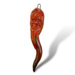 Corno piccolo rosso - in Ceramica di Santo Stefano di Camastra