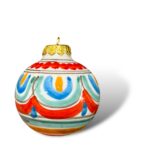 Pallina Natalizia -BVG- In Ceramica di Santo Stefano di Camastra