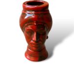 Porta Stuzzicadenti Uomo rosso – In Ceramica di Santo Stefano di Camastra