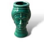Porta stuzzicadenti Donna -VA- In Ceramica di Santo Stefano di Camastra