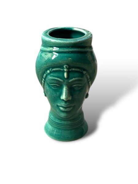 Porta stuzzicadenti Donna -VA- In Ceramica di Santo Stefano di Camastra