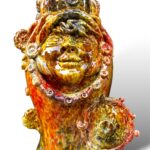 Testa Miti Bradamante - In Ceramica di Santo Stefano di Camastra