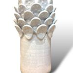 Vaso Cilindrico Fichi D’India -BB- in ceramica di Santo Stefano di Camastra