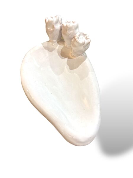 Pala di Fico Total White - in Ceramica di Santo Stefano di Camastra