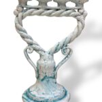 Candeliere Effetto Marmo a 4 lumini - in Ceramica di Santo Stefano di Camastra