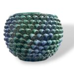 Cachepot vaso mezza pigna -VB - in ceramica di Santo Stefano di Camastra