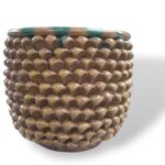 Vaso mezza pigna -MG- in Ceramica di Santo Stefano di Camastra
