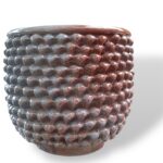 Vaso mezza pigna -CR- in ceramica di Santo Stefano di Camastra