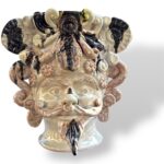 Testa Artistica Kaleido -BN- in Ceramica di Santo Stefano di Camastra