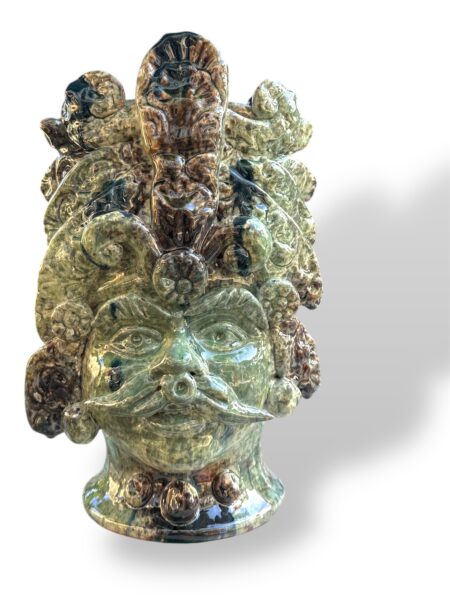 Testa artistica Kaleido - in Ceramica di Santo Stefano di Camastra