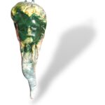 Corno volto bambino piccolo - in ceramica di Santo Stefano di Camastra