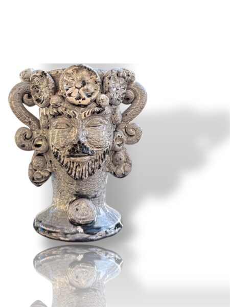 Vasetto cocktail Moro -GN- in Ceramica di Santo Stefano di Camastra