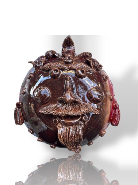 Maschera Sikana -MR- in Ceramica di Santo Stefano di Camastra