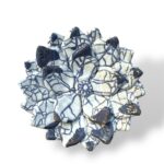 Fiore di Loto da Muro effetto marmo -BB- In Ceramica di Santo Stefano di Camastra
