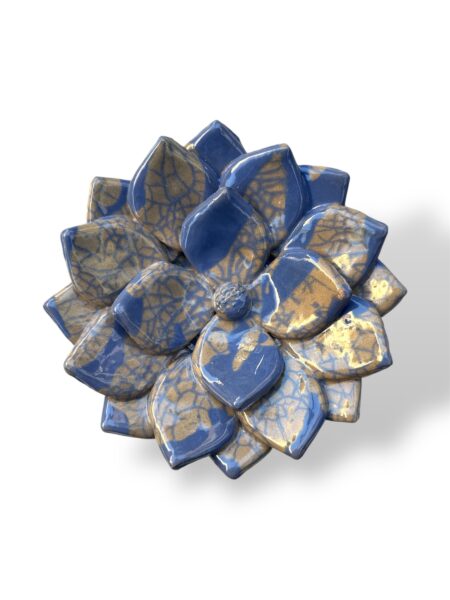 Fiore di Loto da Muro -BC1- In Ceramica di Santo Stefano di Camastra