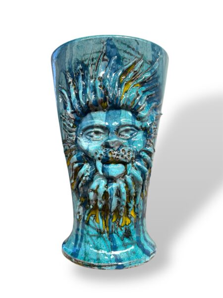 Vaso Leone - in Ceramica di Santo Stefano di Camastra