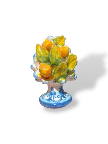 Pigna con applicazione di limoni - in Ceramica di Santo Stefano di Camastra