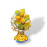 Pigna con applicazione di limoni -G- in Ceramica di Santo Stefano di Camastra