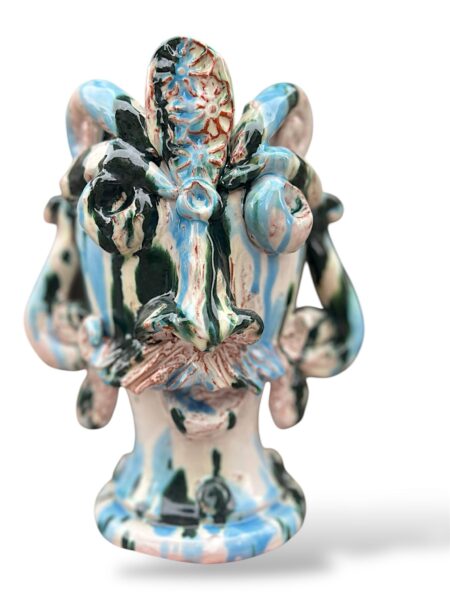 Vasetto Sikano kaleido -AZ- in Ceramica di Santo Stefano di Camastra