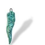 Corno piccolo foglia -VA2- in Ceramica di Santo Stefano di Camastra
