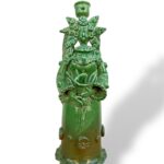 Matrangela Candeliere verde - in Ceramica di Santo Stefano di Camastra