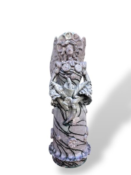 Matrangela Candeliere effetto marmo -LN- in Ceramica di Santo Stefano di Camastra