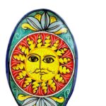 Mattone ovale Sole - in Ceramica di Santo Stefano di Camastra
