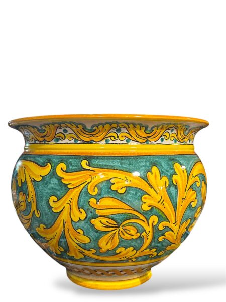 Cachepot classico Barocco - in Ceramica di Santo Stefano di Camastra
