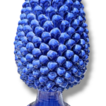 Vaso Conico Pigna blu - in Ceramica di Santo Stefano di Camastra
