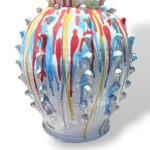 Vaso bombato scolato - in Ceramica di Santo Stefano di Camastra