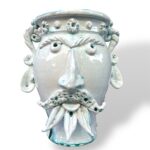 Vaso Pupo Siciliano effetto marmo -BV- in Ceramica di Santo Stefano di Camastra