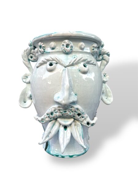Vaso Pupo Siciliano effetto marmo -BV- in Ceramica di Santo Stefano di Camastra
