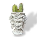 Testa di Moro vasetto - in Ceramica di Santo Stefano di Camastra