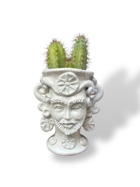 Testa di Moro vasetto - in Ceramica di Santo Stefano di Camastra