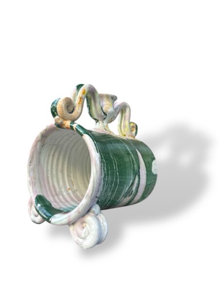 Porta bottiglia candeliere - in Ceramica di Santo Stefano di Camastra