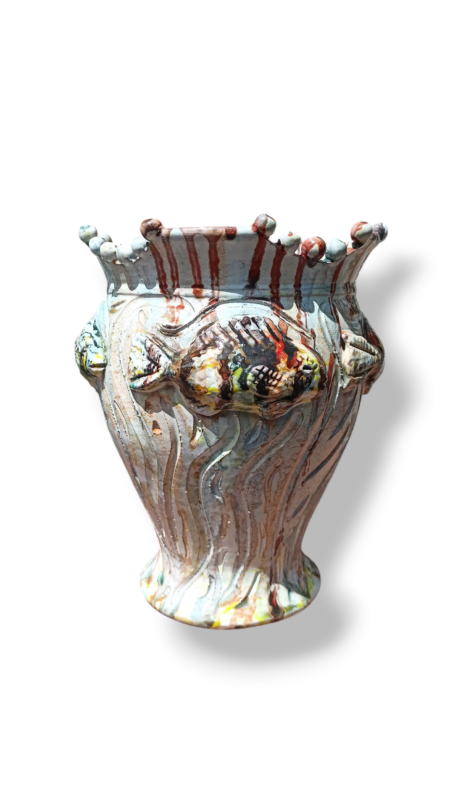 Vaso Corona di Mare - BG - in Ceramica di Santo Stefano di Camastra