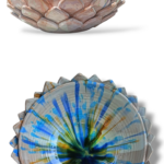 Ciotola Fior di Loto effetto Kaleido - BB - in Ceramica di Santo Stefano di Camastra