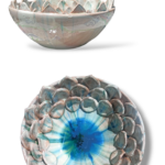 Ciotola Fior di Loto effetto scolato - BB1 - in Ceramica di Santo Stefano di Camastra