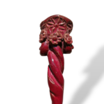 Corno floreale rosso - in Ceramica di Santo Stefano di Camastra