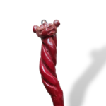 Corno a spirale rosso - in Ceramica di Santo Stefano di Camastra