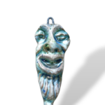 Corno verde con volto uomo "Allegro" - in Ceramica di Santo Stefano di Camastra
