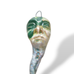 Corno con volto "Pupo" - VB - in Ceramica di Santo Stefano di Camastra