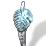 Corno con foglia azzurra - in Ceramica di Santo Stefano di Camastra